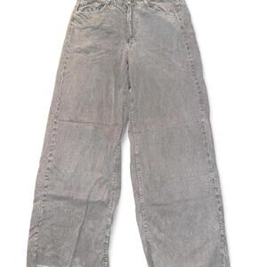 Zara Women's Grey and Black Jeans